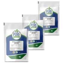 kit c/3 Beta Alanina 1Kg 100% Pura Pure Ingredient's - Pure Ingredients