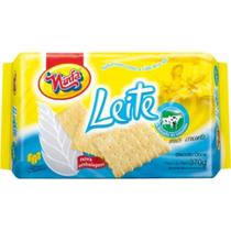 Kit c/ 3 Biscoito Leite Ninfa Pacote Bolacha 370g