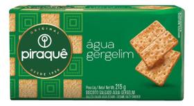 Kit c/ 3 Biscoito Salgado Agua E Gergelim Piraque 215g