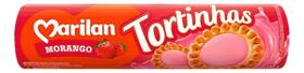 Kit c/ 3 Biscoito Tortinha Sabor Morango Marilan 140g