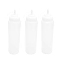 Kit C/3 Bisnagas Plástica 680ml Molho Catchup Frigopro