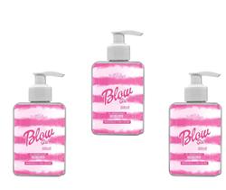 kit C/3 Blow Girl Gel Sexo Oral 320Ml Hot Flowers