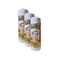 Kit c/3 bobina picotada 25x35 rollbag c Kit c/3 bobina picotada 25x35 rollbag c