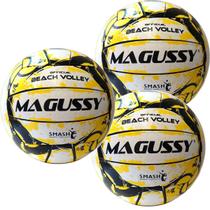 Kit C/ 3 Bolas Magussy Beach Volley X-Fusion Vôlei de Praia