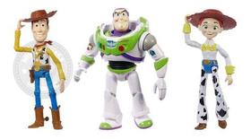 Kit C/3 Bonecos Disney Pixar Toy Story 30 Cm Mattel