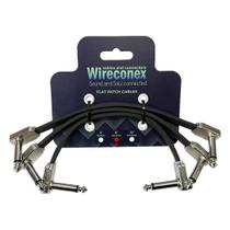 Kit c/ 3 cabos flat para pedal p10 wireconex 6" 152,4mm wfc-6