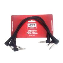 KIT C/ 3 Cabos MXT P/ Pedal P10 Mono 0,20 mm² 25 cm - CB0002 - MXT MUSICAL
