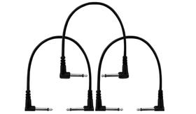 Kit c/ 3 cabos p10 p/ pedal 25cm 3 pçs dourado mxt 8.1.71