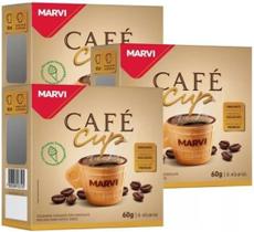 Kit c/3 cafe cup marvi display 60g marvi - xicara