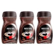 Kit C/3 Café Solúvel Nescafé Extra Forte 100g - Nestlé Embalagem de Vidro Kit C/3 Café Solúvel Nescafé Extra Forte 100g - Nestlé Embalagem de Vidro