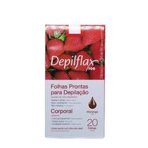 Kit c/ 3 Caixas de Folhas para Depilação Corporal Morango depilflax c/24 unid Kit c/ 3 Caixas de Folhas para Depilação Corporal Morango depilflax c/24 unid
