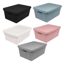 Kit c/ 3 Caixinha Organizadora C/ Tampa 1,8l Juta Jaguar