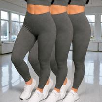 Kit c/ 3 CALÇAS Legging BASICA 2 Cintura Alta Fitness Treino Casual Preto Cinza 1120 Cor:CinzaTamanho:GGGênero:Feminin Kit c/ 3 CALÇAS Legging BASICA 2 Cintura Alta Fitness Treino Casual Preto Cinza 1120 Cor:CinzaTamanho:GGGênero:Feminin