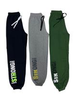 Kit C/3 Calças Moletom Felpado C Estampa Juvenil E/Bol Lat Kit C/3 Calças Moletom Felpado C Estampa Juvenil E/Bol Lat