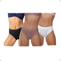 Kit c/3 Calcinha Calça Cavada Lithos Cotton DeMillus 056014