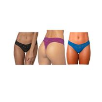 Kit C/ 3 Calcinha Fio Dental DeMillus Rendada 016198. Kit C/ 3 Calcinha Fio Dental DeMillus Rendada 016198.