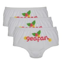 Kit c/3 Calcinha Infantil Glitz Geofan Kit c/3 Calcinha Infantil Glitz Geofan