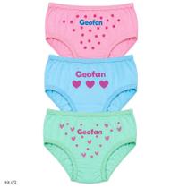 Kit c/3 Calcinha Infantil Puff Geofan