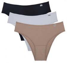 Kit c/ 3 Calcinhas Biquini Microfibra Del Rio ref. 51509