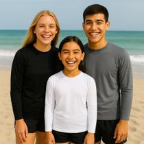 KIT c/ 3 Camisetas Térmica Proteção UV Original Manga Longa Solar Infantil PLT 1019 KIT c/ 3 Camisetas Térmica Proteção UV Original Manga Longa Solar Infantil PLT 1019