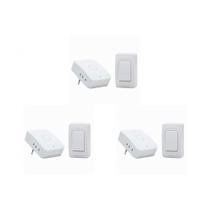 Kit C/3 - Campainha S/Fio Digital Qualitronix Qc1 Kit C/3 - Campainha S/Fio Digital Qualitronix Qc1