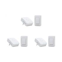 Kit C/3 - Campainha Sem Fio Qualitronix Pilha/Tomada 52 T... Kit C/3 - Campainha Sem Fio Qualitronix Pilha/Tomada 52 T...