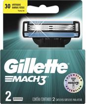 Kit c/ 3 Carga para lamina de barbear Gillette Mach 3 2un