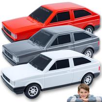 Kit C/ 3 Carrinho Clássico Antigo Gol Quadrado Volkswagen Miniatura Colecionável Menino