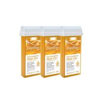 Kit c/3 Cera Refil Roll On 100g - Depilflax Kit c/3 Cera Refil Roll On 100g - Depilflax