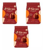 Kit C/3 Chocolate Nobre Blend - Gotas 2,05kg Sicao