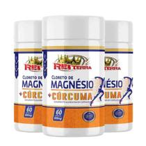 Kit C/3 Cloreto de Magnésio Cúr cu ma 60 Cáps Rei Terra Kit C/3 Cloreto de Magnésio Cúr cu ma 60 Cáps Rei Terra