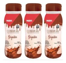 Kit C/3 Cobertura Para Sorvete Marvi Brigadeiro 190g Kit C/3 Cobertura Para Sorvete Marvi Brigadeiro 190g