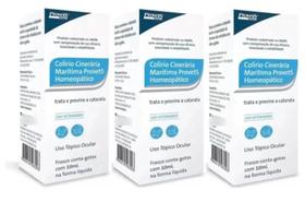 Kit c/ 3 Colírios Cinerária Marítima Homeopático Provets 10ml