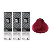 Kit C/3 Colorações Prof Color Nano Infusion 9.26 Louro Mt Claro Irisado Av Marsa