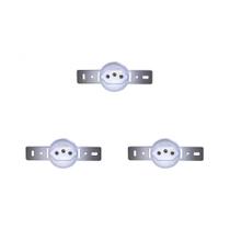 Kit C/3 - Conjunto Para Condulete Perlex Tomada 2 Polos +...
