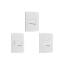 Kit C/3 - Conjunto Peesa Alfa 1502A 1 Interruptor Simples... Kit C/3 - Conjunto Peesa Alfa 1502A 1 Interruptor Simples...