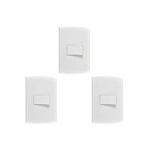 Kit C/3 - Conjunto Peesa Alfa 1502A 1 Interruptor Simples... Kit C/3 - Conjunto Peesa Alfa 1502A 1 Interruptor Simples...