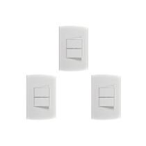 Kit C/3 - Conjunto Peesa Alfa 1505A 2 interruptores Simpl...