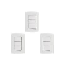 Kit C/3 - Conjunto Peesa Alfa 1507B 3 interruptores Paral... Kit C/3 - Conjunto Peesa Alfa 1507B 3 interruptores Paral...