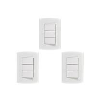 Kit C/3 - Conjunto Peesa Alfa 1507B 3 interruptores Paral... Kit C/3 - Conjunto Peesa Alfa 1507B 3 interruptores Paral...