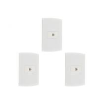 Kit C/3 - Conjunto Peesa Alfa 1516 Tomada(s) Tel Rj11(Jac...