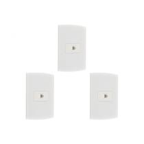 Kit C/3 - Conjunto Peesa Alfa 1516 Tomada Tel Rj11(Jack)... Kit C/3 - Conjunto Peesa Alfa 1516 Tomada Tel Rj11(Jack)...