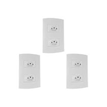 Kit C/3 - Conjunto Peesa Alfa 1544 2Tom 10A Branco Kit C/3 - Conjunto Peesa Alfa 1544 2Tom 10A Branco