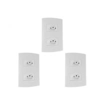 Kit C/3 - Conjunto Peesa Alfa 1547 2Tom 20A Branco Kit C/3 - Conjunto Peesa Alfa 1547 2Tom 20A Branco