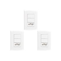 Kit C/3 - Conjunto Peesa Alfa 1548B 2 interruptores Par.T... Kit C/3 - Conjunto Peesa Alfa 1548B 2 interruptores Par.T...