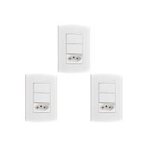 Kit C/3 - Conjunto Peesa Alfa 1548C 1S.1P.Tom 10A Branco Kit C/3 - Conjunto Peesa Alfa 1548C 1S.1P.Tom 10A Branco