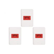 Kit C/3 - Conjunto Perlex Aros 4X2 Branco Com Placa(1Toma... Kit C/3 - Conjunto Perlex Aros 4X2 Branco Com Placa(1Toma...