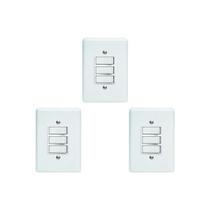 Kit C/3 - Conjunto Perlex''Branca''Com Placa(3Paralelo) 2...