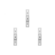 Kit C/3 - Conjunto Perlex''Branca''Sem Placa(1Campainha) 2285