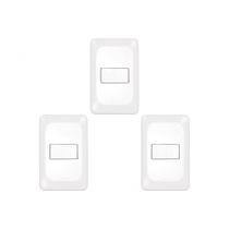 Kit C/3 - Conjunto Pial Pop 1Paralelo 10A Lgx020 Branco Kit C/3 - Conjunto Pial Pop 1Paralelo 10A Lgx020 Branco